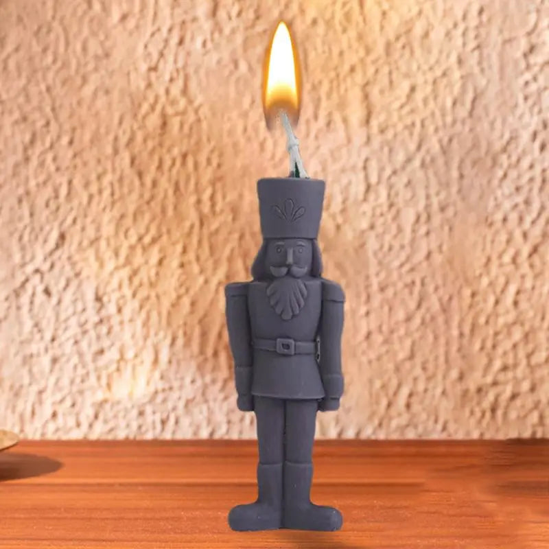 DIY Nutcracker Soldier Candle Silicone Mold Aromatic Soap Making