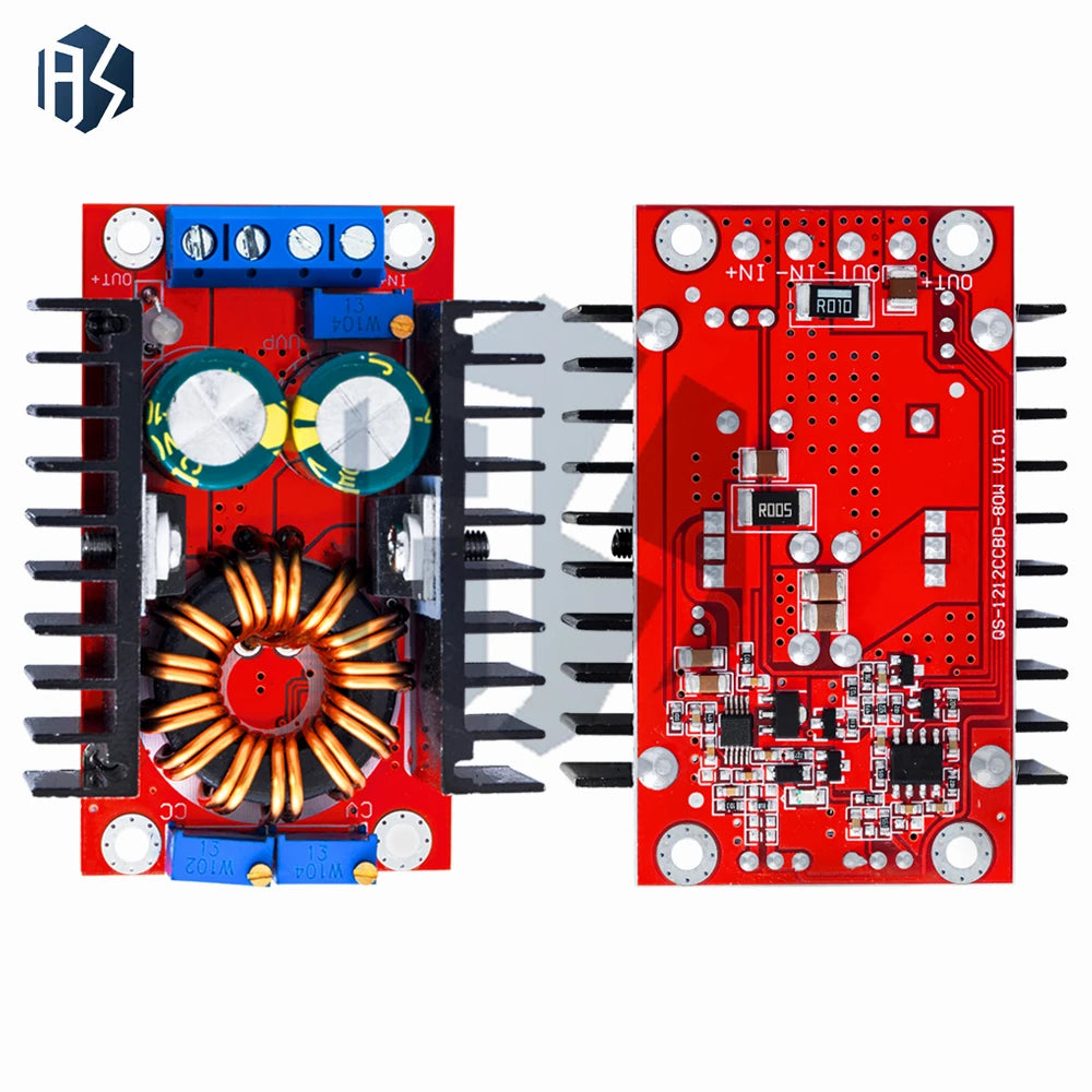 DC DC CC CV Buck Boost Converter 9-35 to 1-35V 80W Buck Booster DC Step Down Step Up Adapter Module Adjustable Voltage Regulator Zpaxo