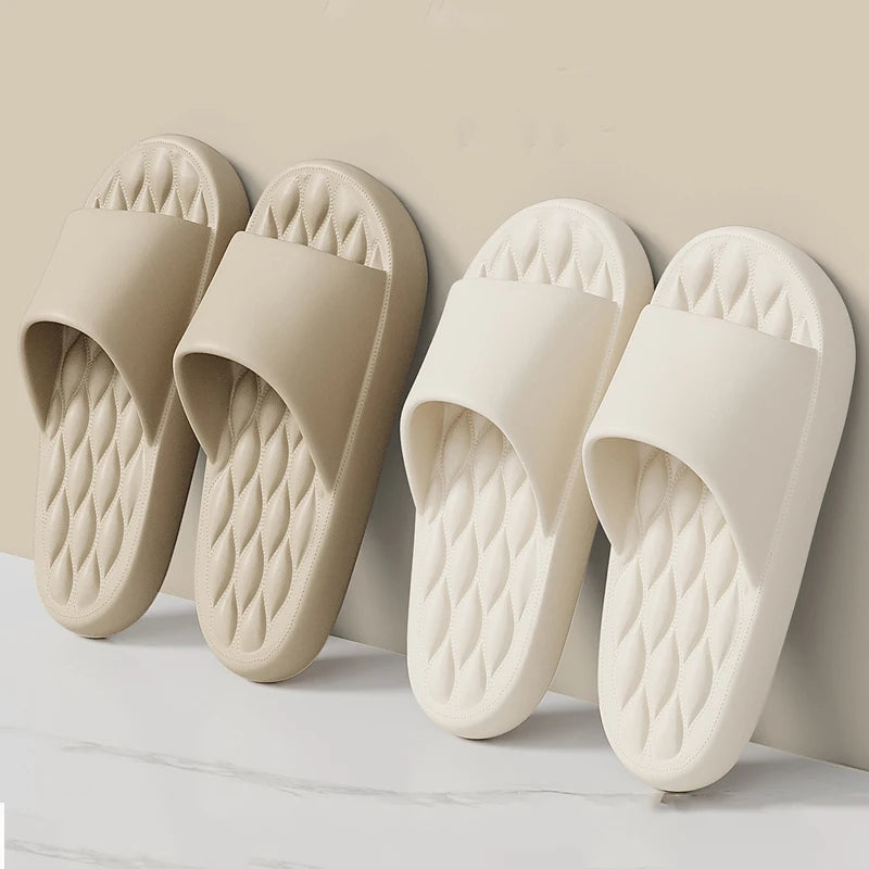 Men Trend Summer Slippers Soft Non-slip Sole Cloud Sandals Home Beach