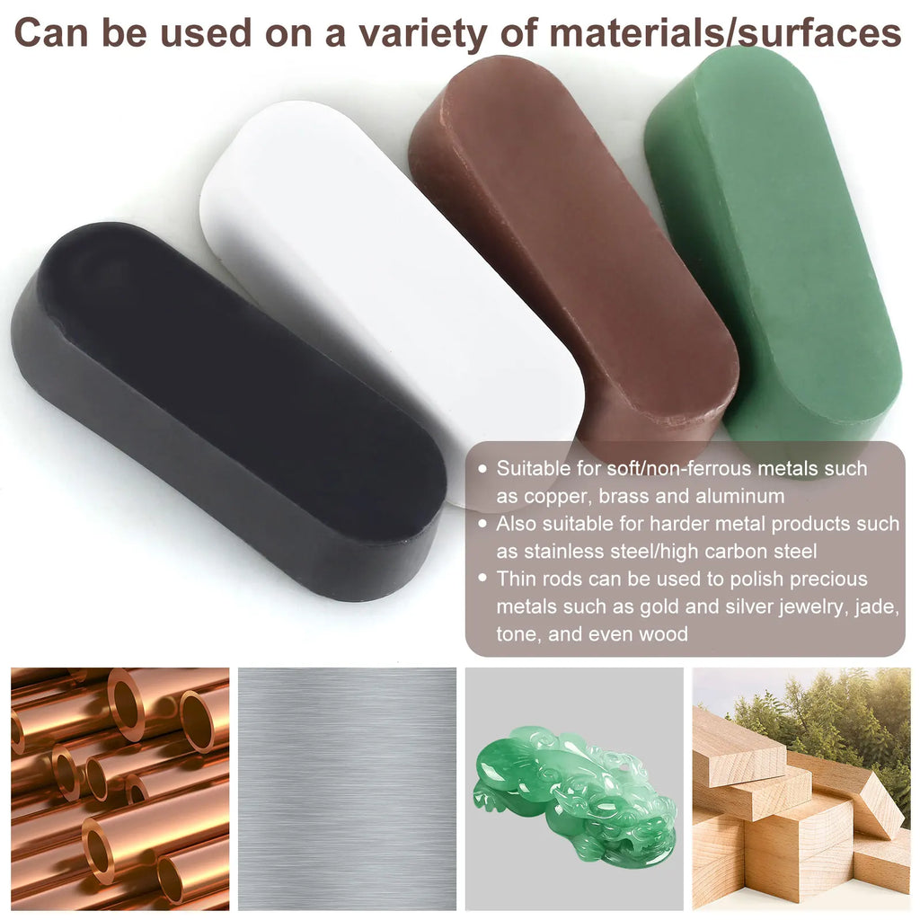 8/16PC Polishing Compound Kit Durable Buffing Polishing Compound Premium Honing Compound Set Cutter Jewelry Metal Polishing Bar Zpaxo