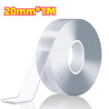 Versatile Reusable Double-Sided Waterproof Adhesive Tape - Strong Hold, Easy to Remove, Perfect for Kitchen & Bathroom Surfaces Zpaxo 1PC20mmX1M