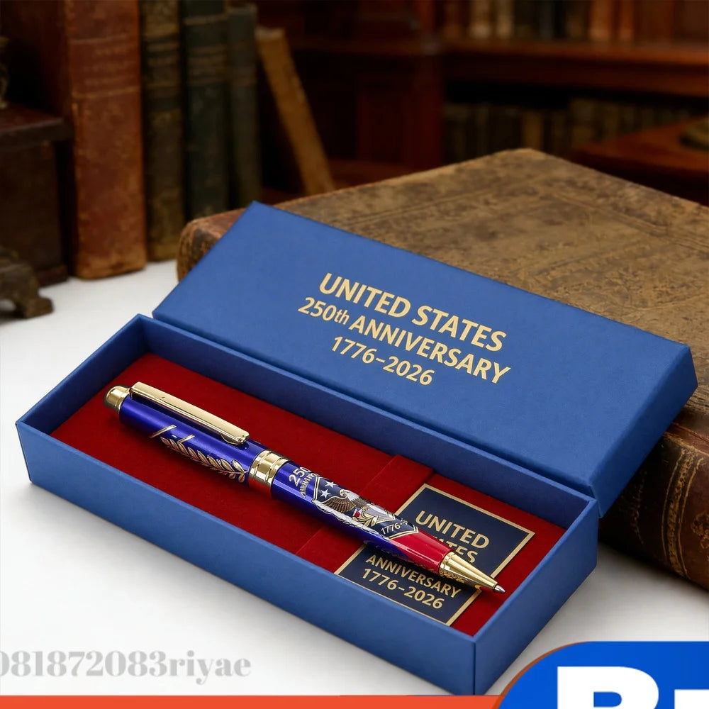 250th Anniversary Commemorative Ballpoint Pen Box Patriotic Engraved
