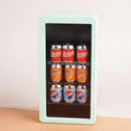 ▶1:12 Dollhouse Miniatures Refrigerator Canned Drink Beverage Cabinet Model Doll House Supermarket Accessor Pretend Play Toy DIY Zpaxo A8