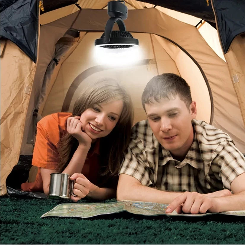 Portable Rechargeable Led Camping Lights Outdoor Fan Lighting USB Zpaxo