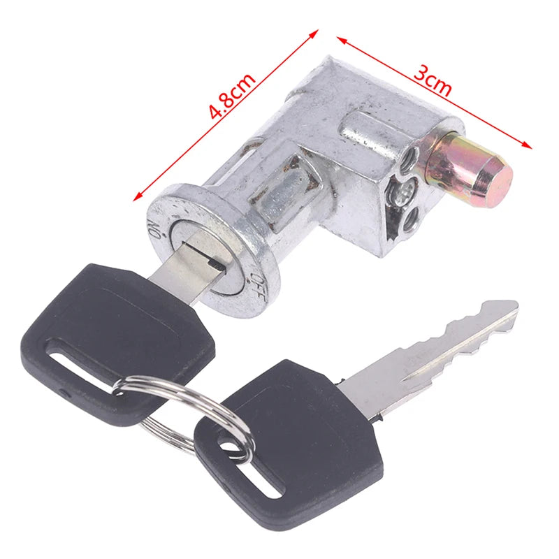 Mini Battery Charger Port Lock + 2 Keys – E-Bike & Motorcycle