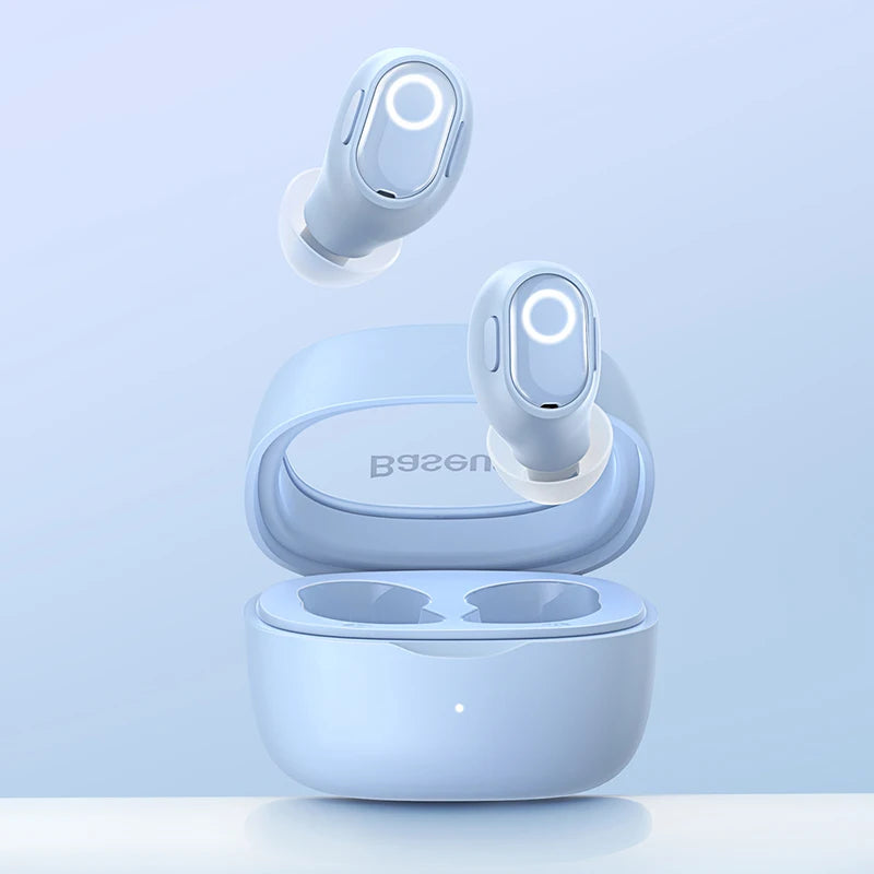 Baseus Bowie WM02 Earphone Bluetooth 5 3 True Wireless Headphones Zpaxo Blue Russian Federation