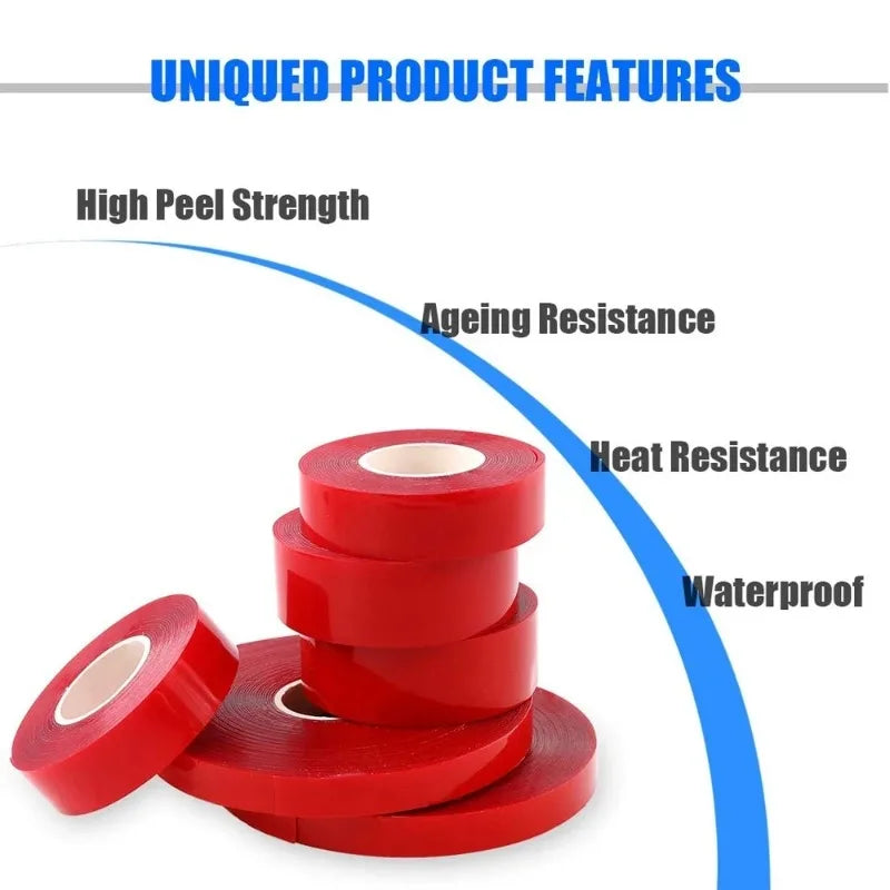 Transparent Acrylic Double Sided Tape Heavy Duty Nano Tape Traceless Washable Adhesive Sticker Clear Sticky Power Foam Tapes Zpaxo