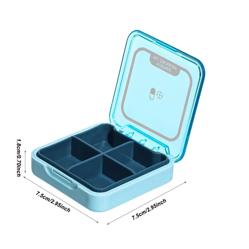 Travel Pill Box Portable Medicine Container Daily Storage Case Small