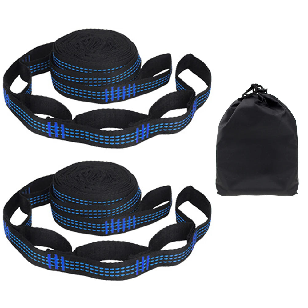 Tree Swing Hanging Hammock Straps Camping Strong Load Capacity Rope