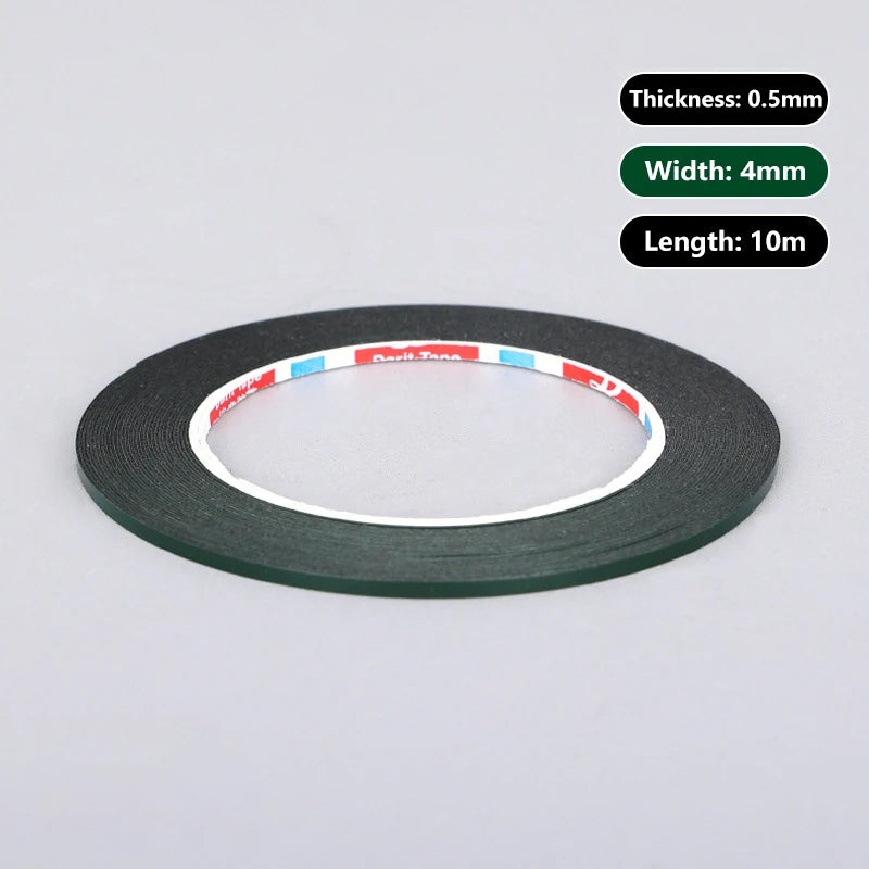 2Pcs 2/3/4mm 10meters Double Sided Sticky Foam Tape Adhesive LCD Screen Frameless For TV Borderless Curved Display Sealing Fix Zpaxo A3