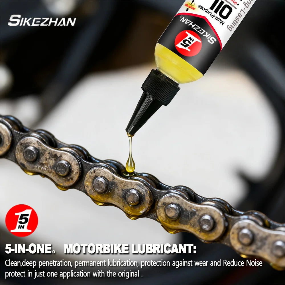 100ml High-Performance 5-in-1 Motorcycle Bicycle Special Lubricant MTB Road Bike Mountain Bike Chain Maintenance Lubricant Zpaxo