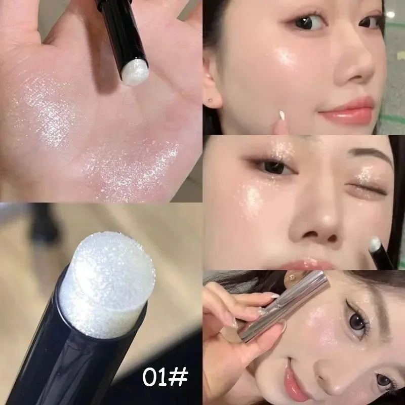 Pearly Eyeshadow Stick Highlighter Pencil Waterproof Glitter Lying
