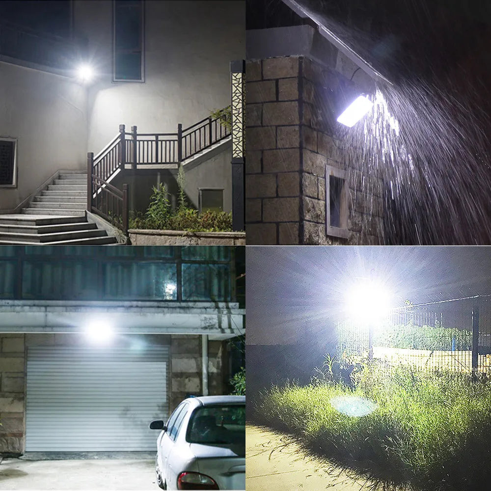 Solar LED Lights Outdoor Lighting Split Remote Indoor Wall Lamp Zpaxo