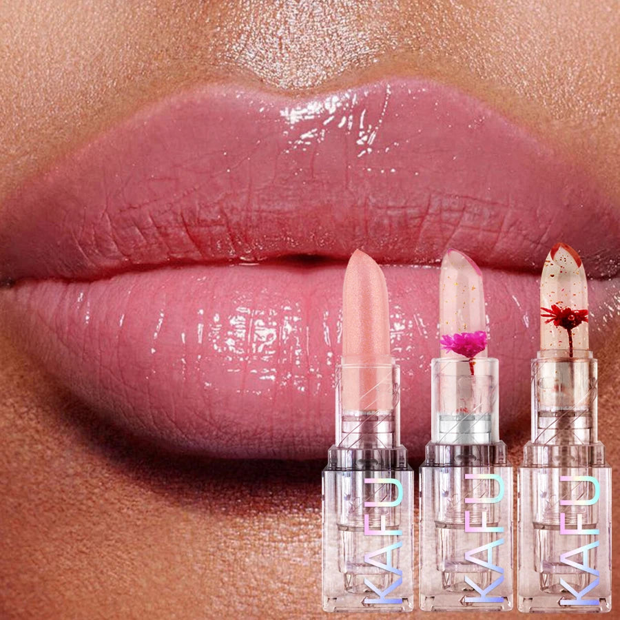 Glitter Jelly Lipstick Lip Balm Change Transparent Moisturizing