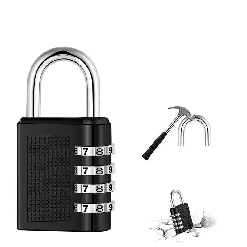 4-digit Password Lock Padlock Luggage Anti-theft Wind Rain Resistant