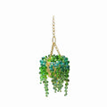 Pendant Sun-kissed Succulent Car Charm Warm Sunny Beaded Multi-beaded Zpaxo Green
