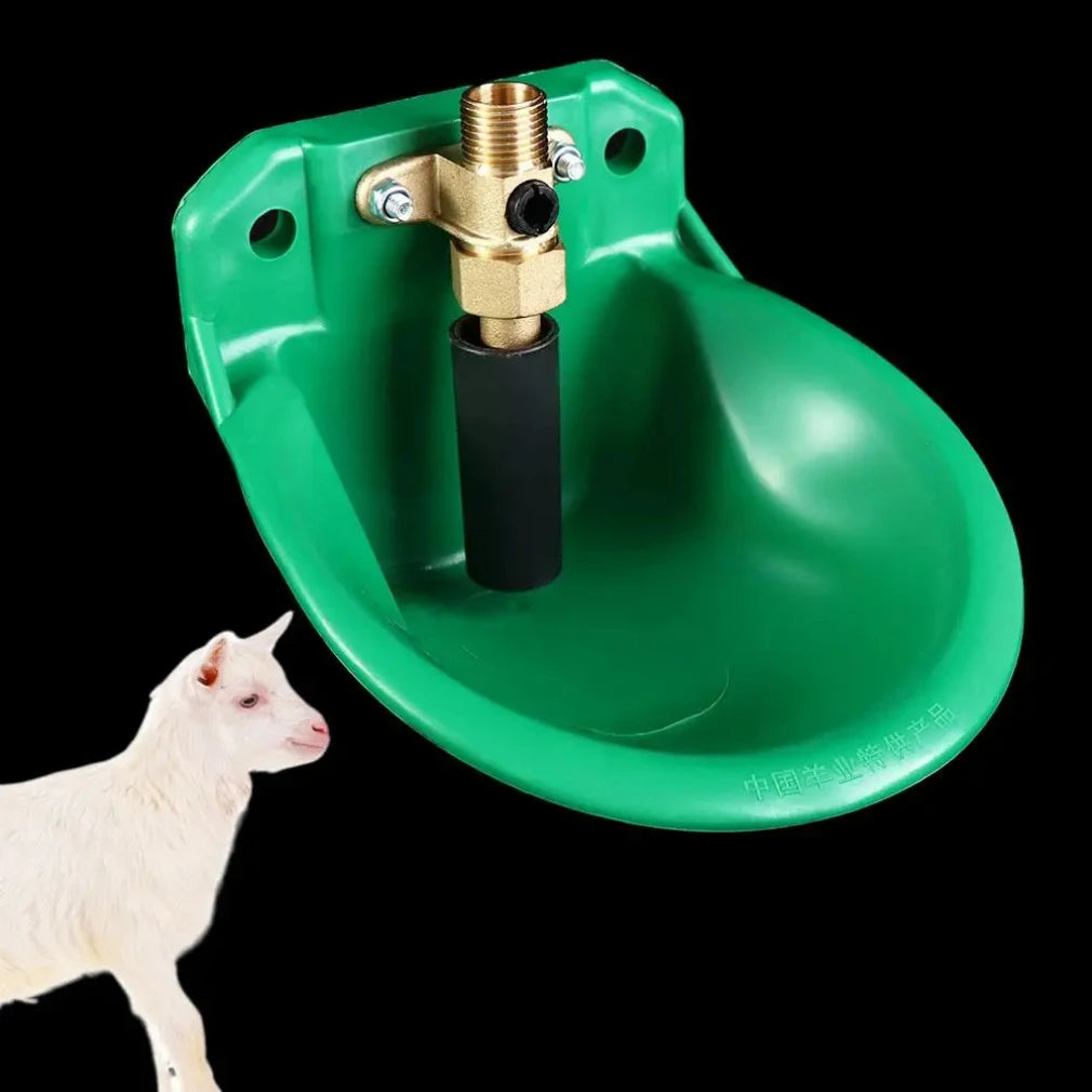 Automatic Water Bowl Liquid Drinker Sheep Cow Cattle Pig Goat Horse Farm Animal Feeder Drinking Tool Replace Cattle Copper Valve Zpaxo