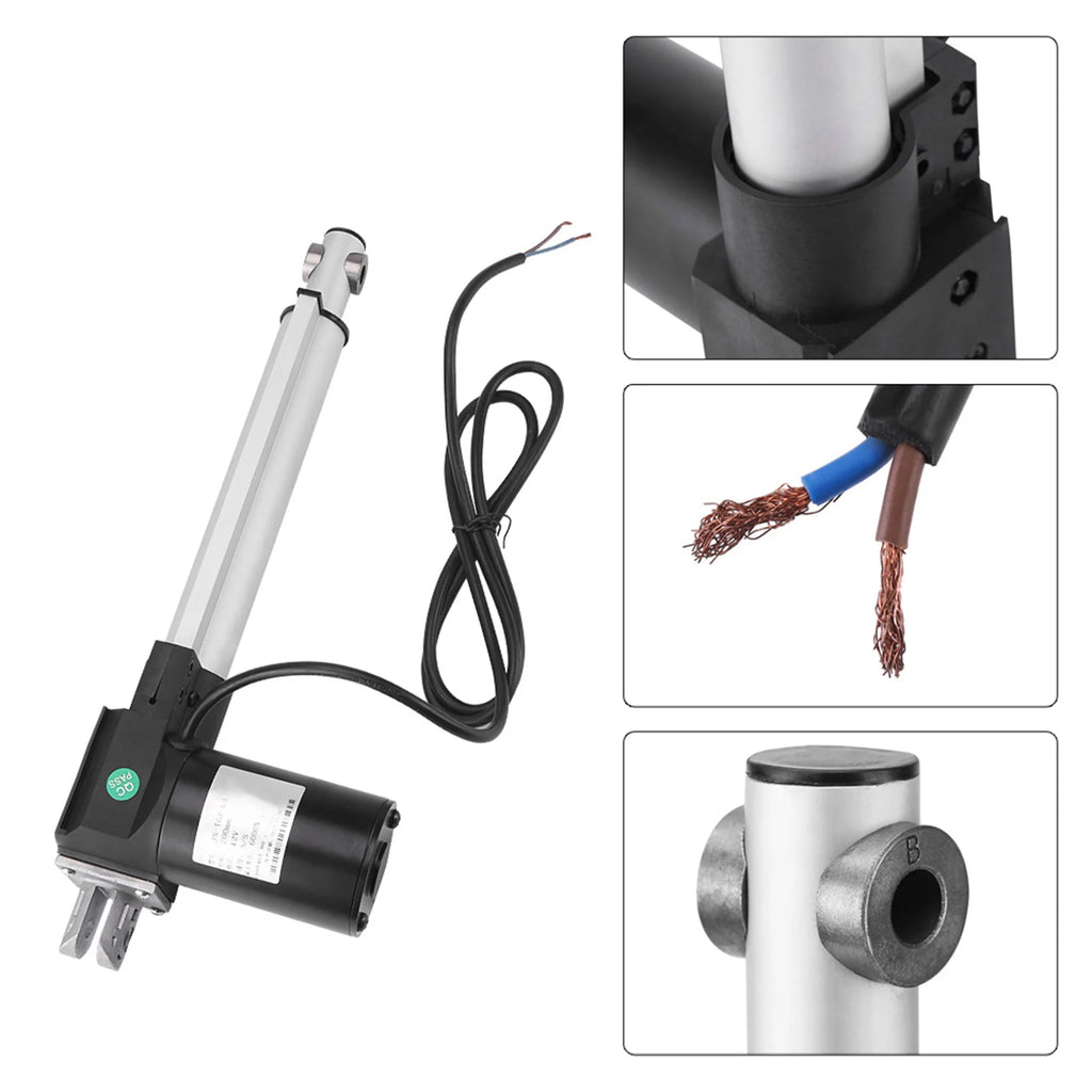 12 Volt Linear Actuator 12V 6000N Maximum Lift Stroke Electric Motor
