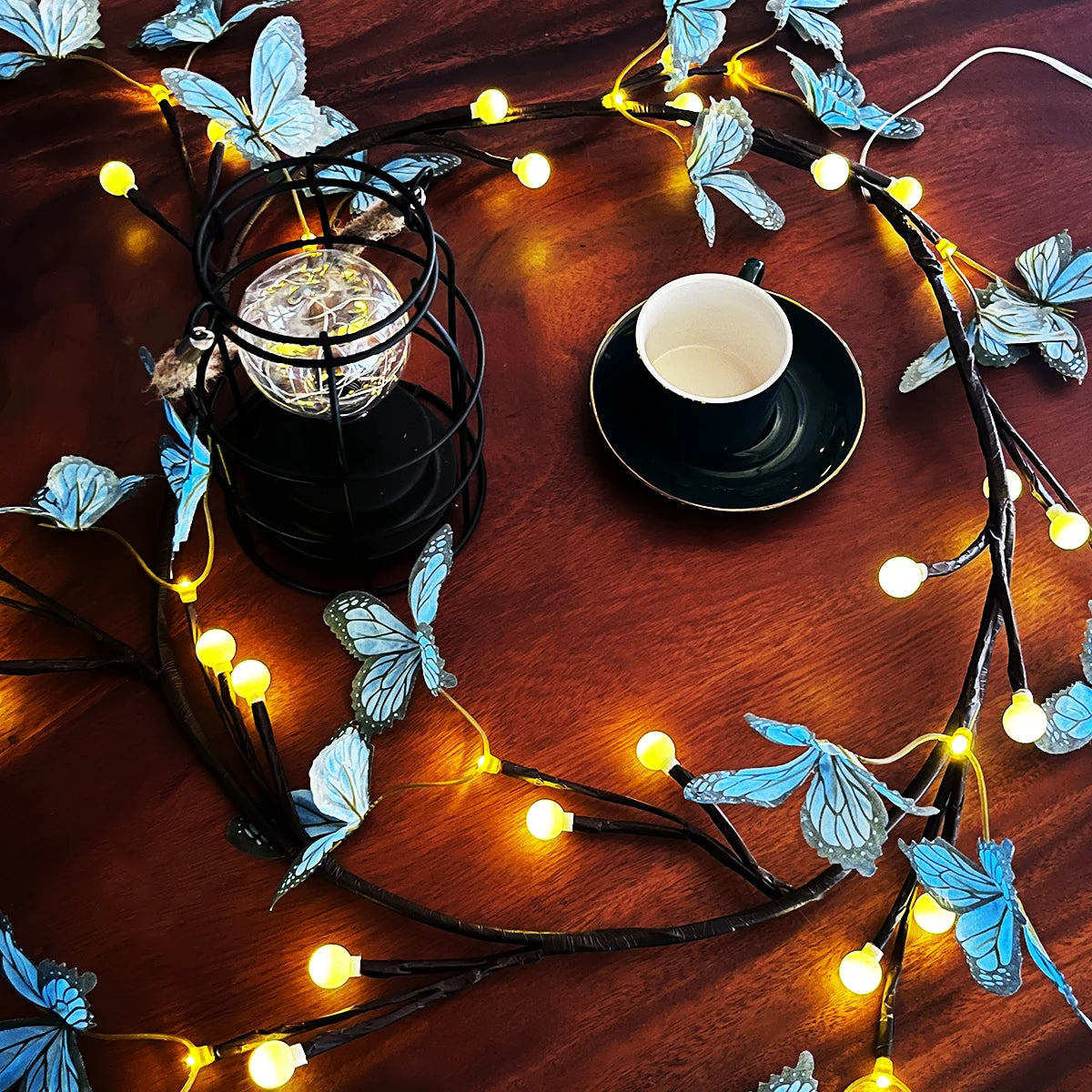 LED Butterfly Tree Vine Lamp Flexible Shape Strip Indoor Wall Zpaxo