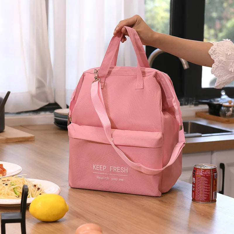 Insulated bag with thick aluminum foil for office workers lunch box for moms large capacity portable lunch box bag Zpaxo