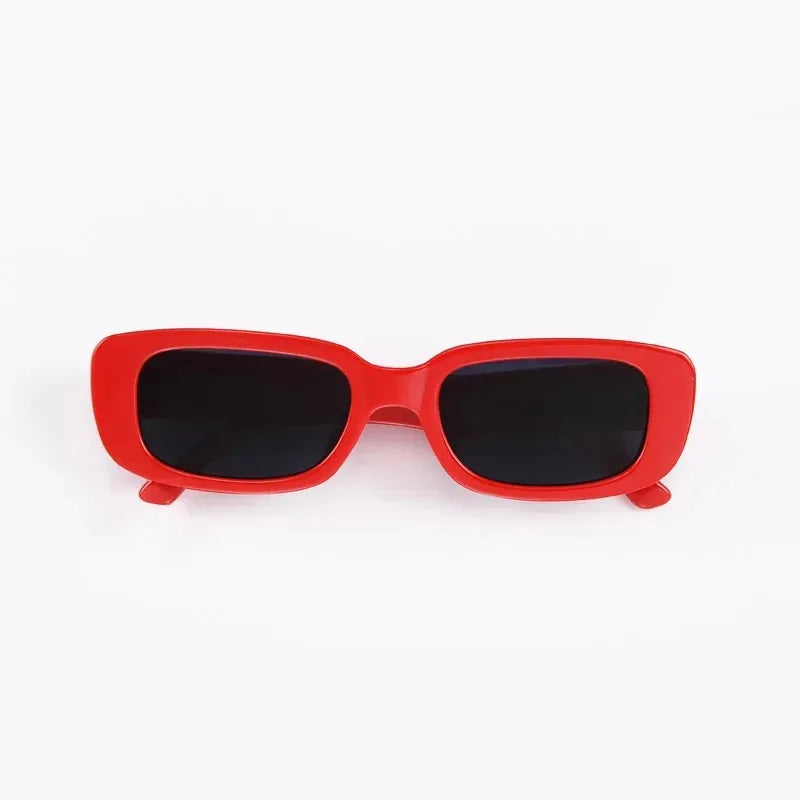 Small Square Vintage Sunglasses – Hip Hop Green Shades 1-4 Pack