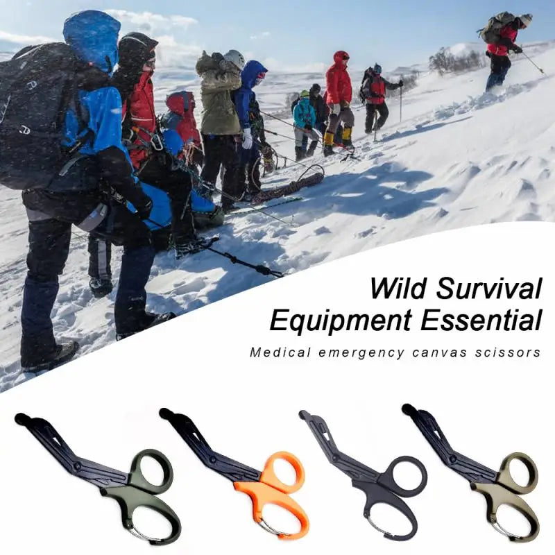 Emergency Medical Bandage Scissors Trauma Shears With Carabiner Bandage Shears Outdoor Trauma Gauze Tactical Shear Trauma Shears Zpaxo