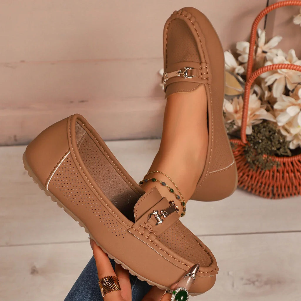Spring Autumn Women Sneakers Casual Slip on Mary Jane Shoes Comfortable Sneakers Women Round Toe Solid Soft Sole Flat Loafers Zpaxo