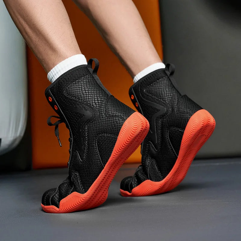Lexsan Training Wrestling Shoes Men Female Fitness Boxing Mesh Zpaxo