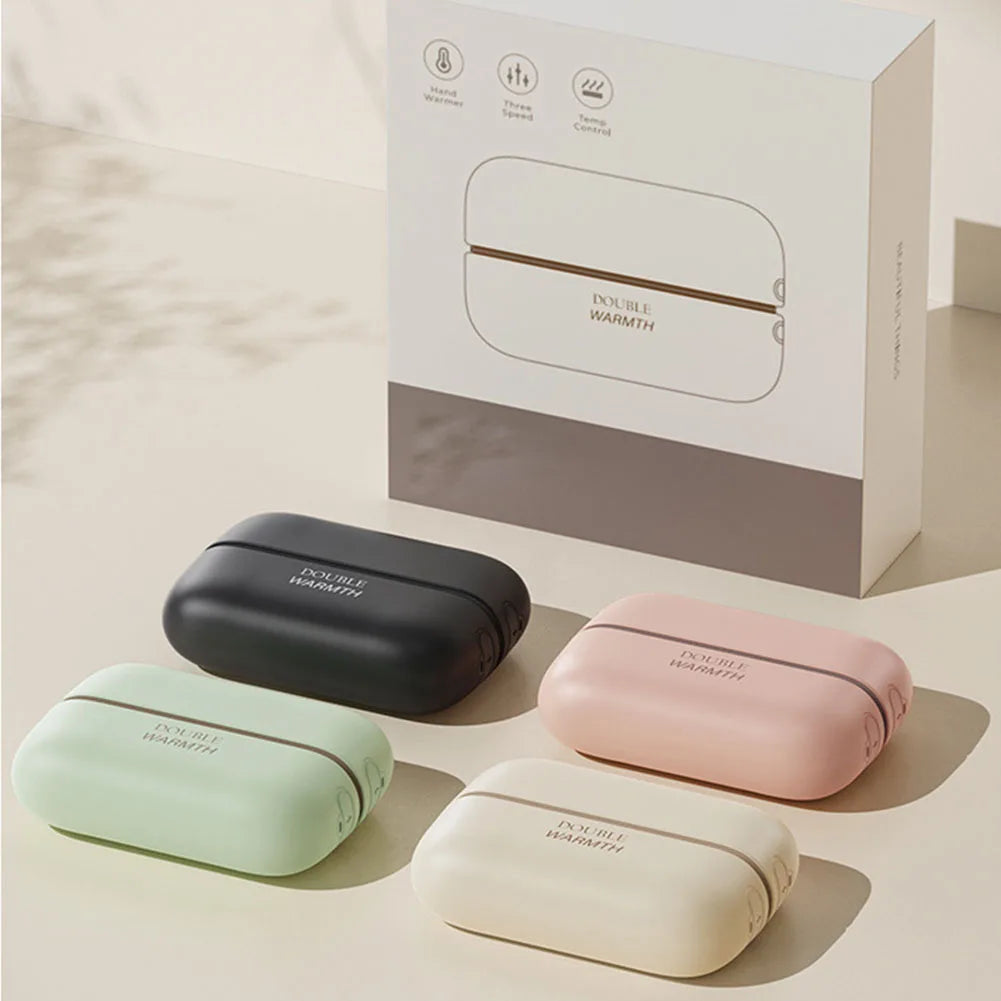 2 in 1 Magnetic Hand Warmer Electric Hand Warmer 3 Temp Setting Mini Hand Warmer Heater Split Pocket Heater for Indoor Outdoor Zpaxo