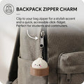 3D Printed Cute Steamed Bun Keychain Mechanical Keyboard Blue Switch