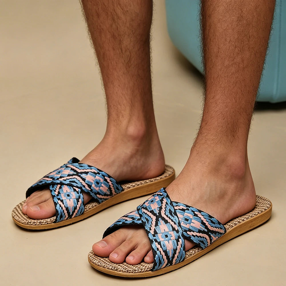 Summer Men Slippers Antislip Home Lightweight Shoes Women Indoor