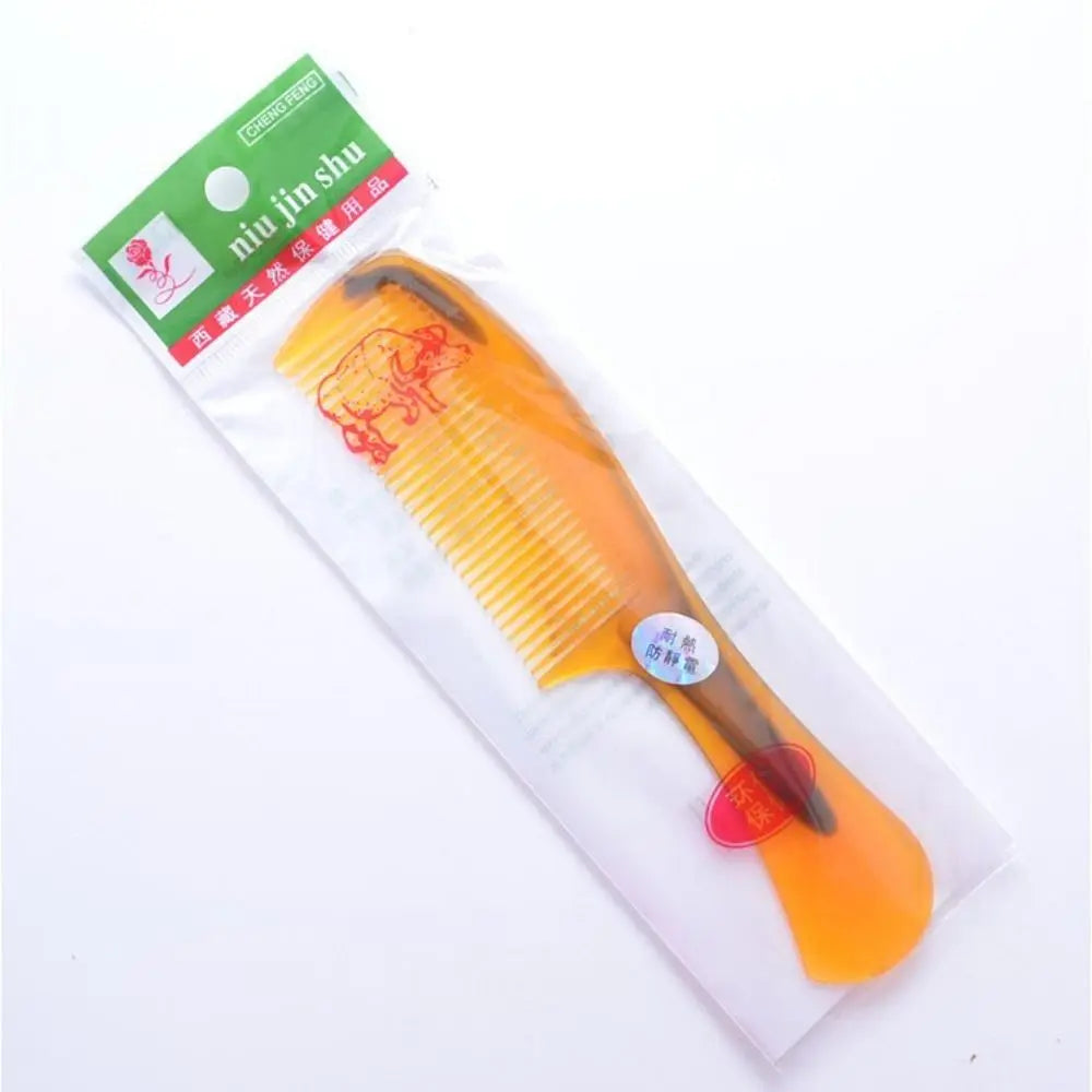 New Portable Beef Tendon Comb Thickened Smooth Durable Comb Durable Hair Makeup Horn Comb For Home Traveling Zpaxo