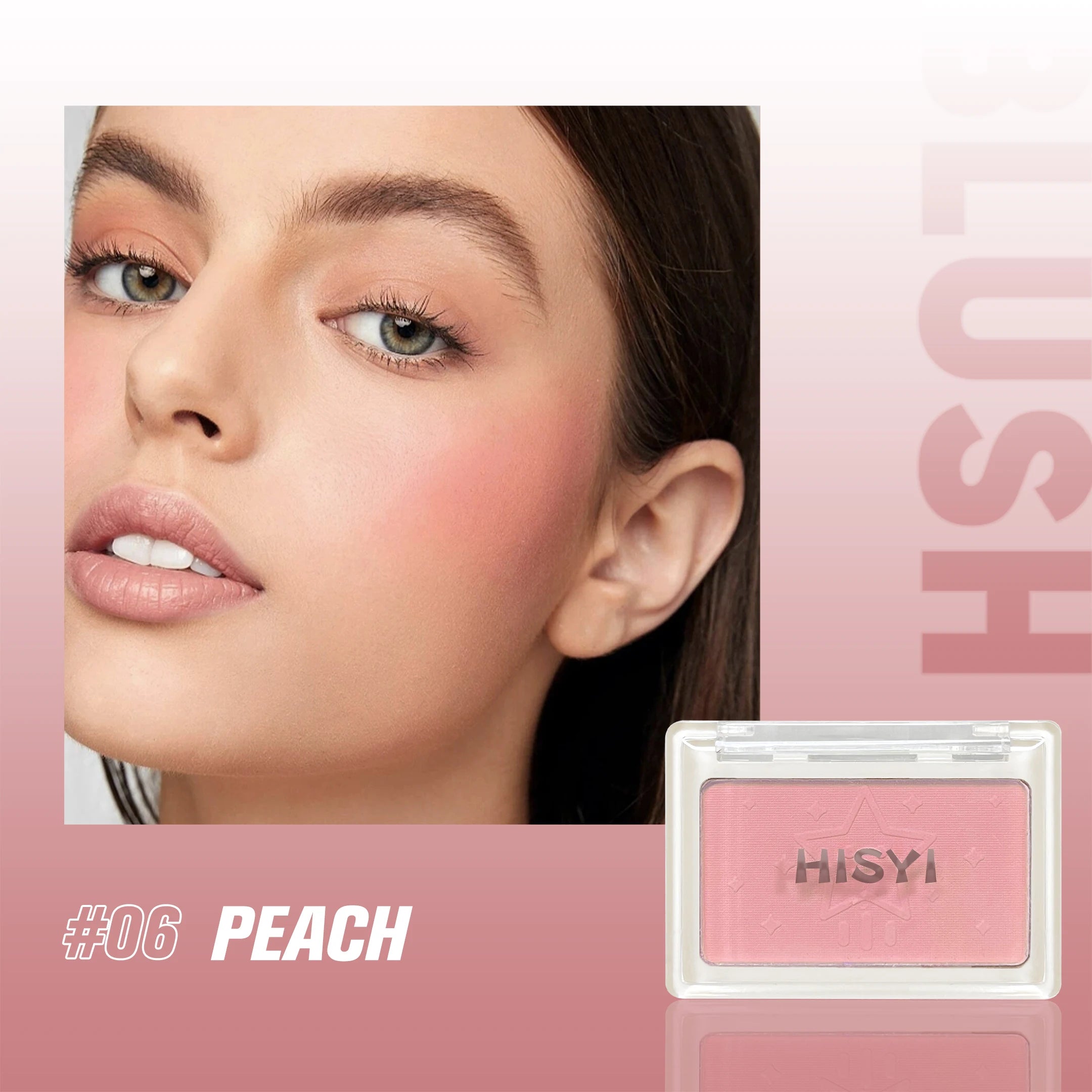 HISYI single color blush palette matte natural brightening complexion single color rouge Zpaxo 06