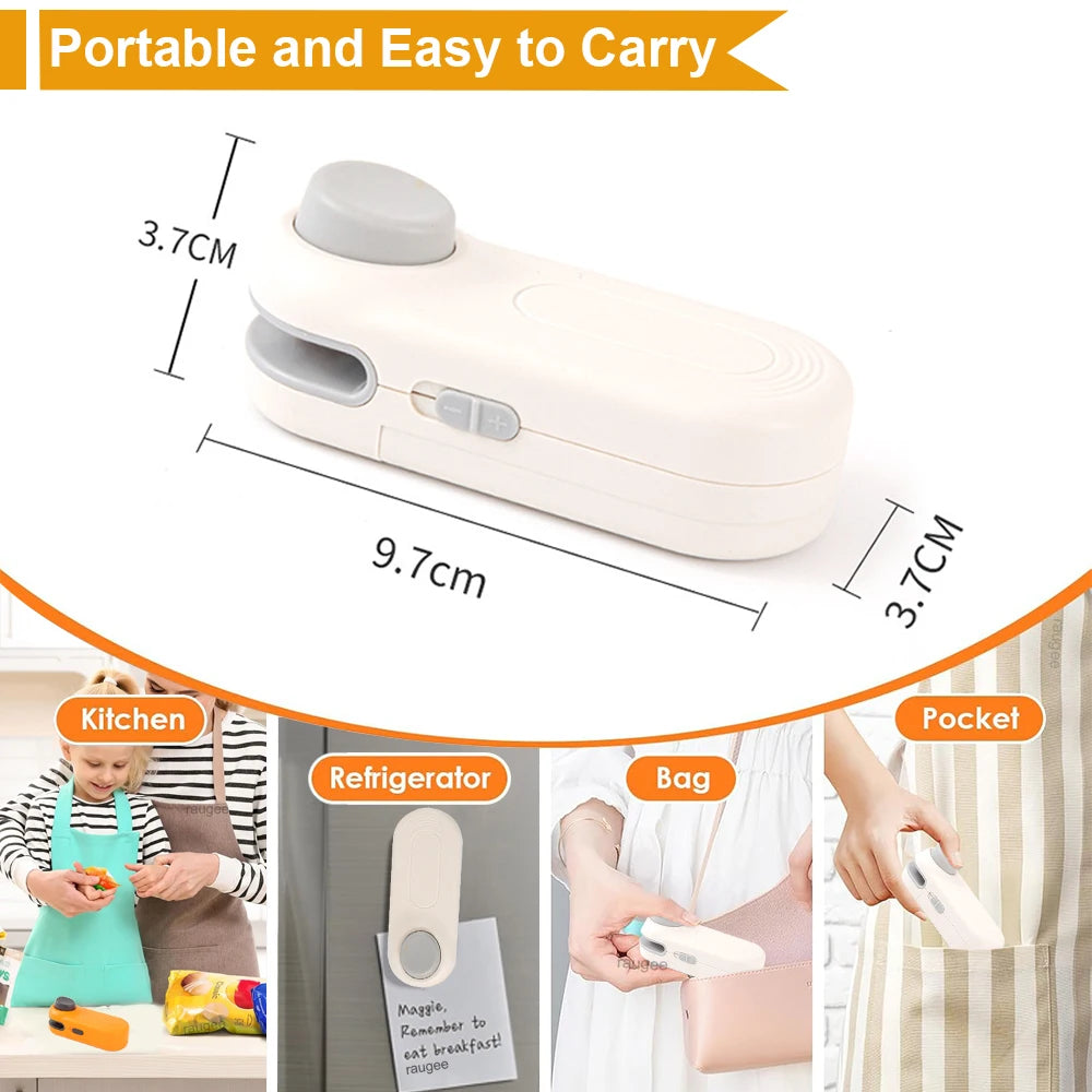 Mini Heat Sealer Food Package Bag Sealing Machine Handheld Portable