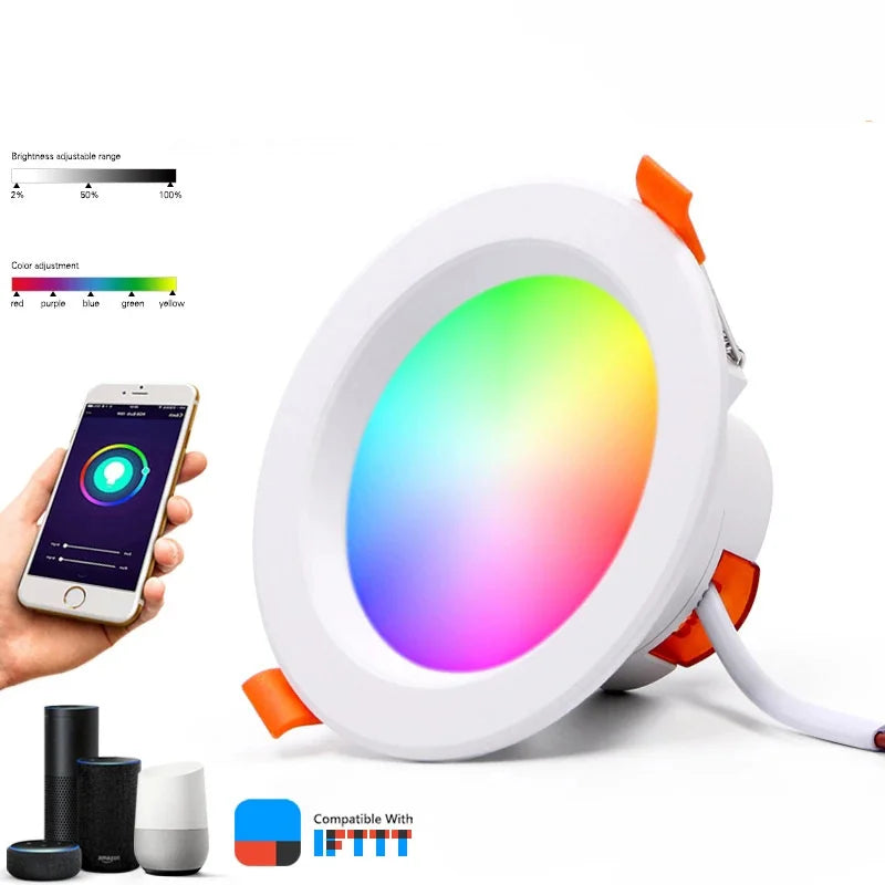 SHINEKNOT Smart RGBCW LED Downlight | Alexa & App Dimmable