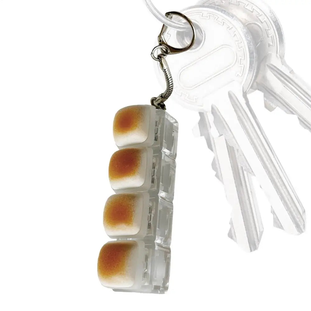 Keyboard Keychain Portable Adults Press Button Sensory Keyboard Finger Clicker Sensory Fun Toys For Adults Kids Work School Zpaxo Four keys China Mainland