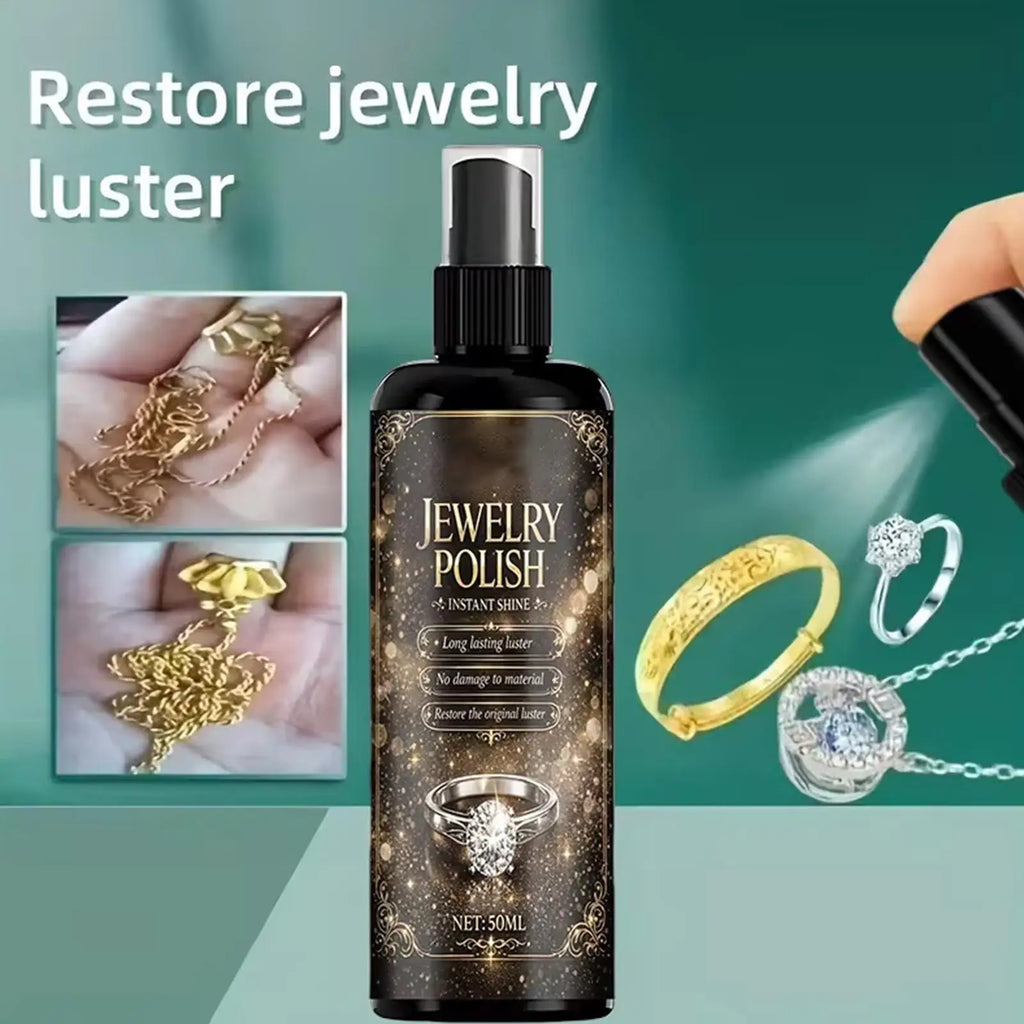 Jewelry Polishing Spray Silver Gold Gemstone Cleaner Shine Restorer