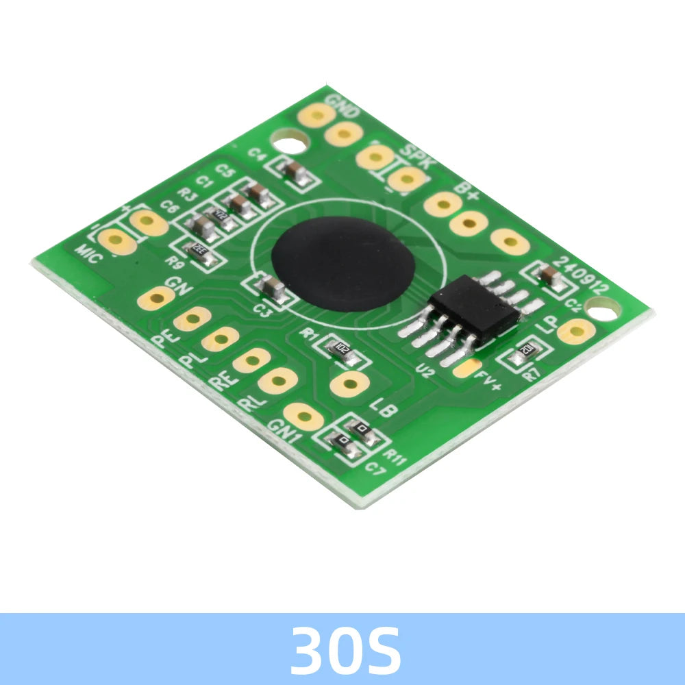 30-120S Second Voice Recorder Sound Module - IC Chip for Electronic Toys, Audio Recording and Playback Board for Talking Music Zpaxo 30S 10pcs