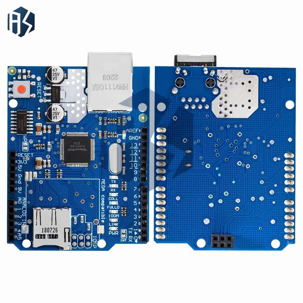 W5100 Ethernet Shield R3 Compatible with for Arduino UN-O, Mega 2560, 1280, and 328 –Development Board for Network Connectivity Zpaxo