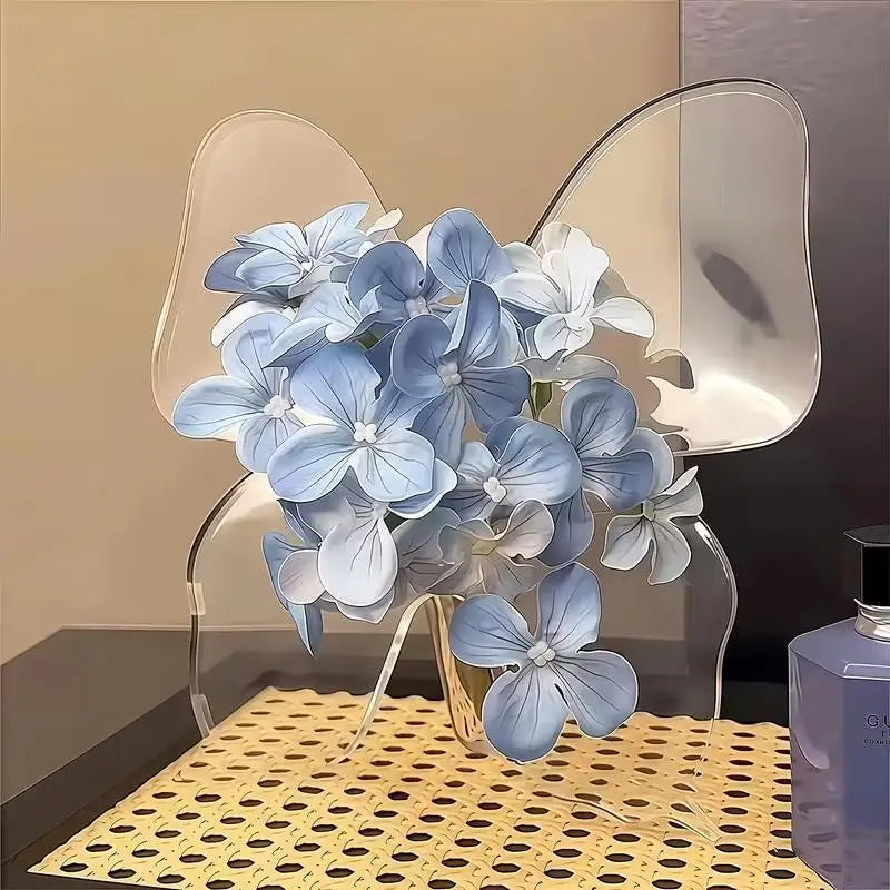 2pcs Butterfly Vase Centerpieces – Clear Acrylic Bud for Holidays, Weddings & Flower Arranging Zpaxo