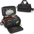 14" Heavy Duty Tactical Tool Bag Non-Slip Base Multipurpose Work Organizer for Handyman,Carpenter,Durable Portable Tool Storage Zpaxo black-6