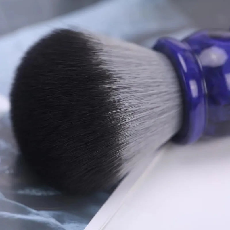 YAQI Timber Wolf Color 26MM Synthetic Hair Shaving Brush Mens Travel Portable Face Cleaning Shaving Brush Tool Zpaxo