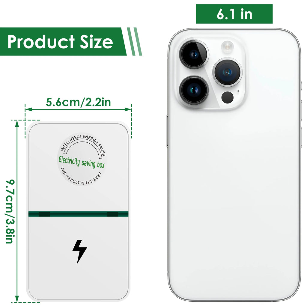 2/4Pcs Power Saver Portable Electricity US Energy Saver Smart Saving Box Safe Household Plug 90V-250V for Office Kitchen Accesso Zpaxo