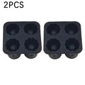 Silicone Shot Glass Mold 4 Cavities Round Ice Reusable Non-stick