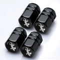 Skull Tire Valve Stem Caps – 4-Pack Aluminum Dust Covers