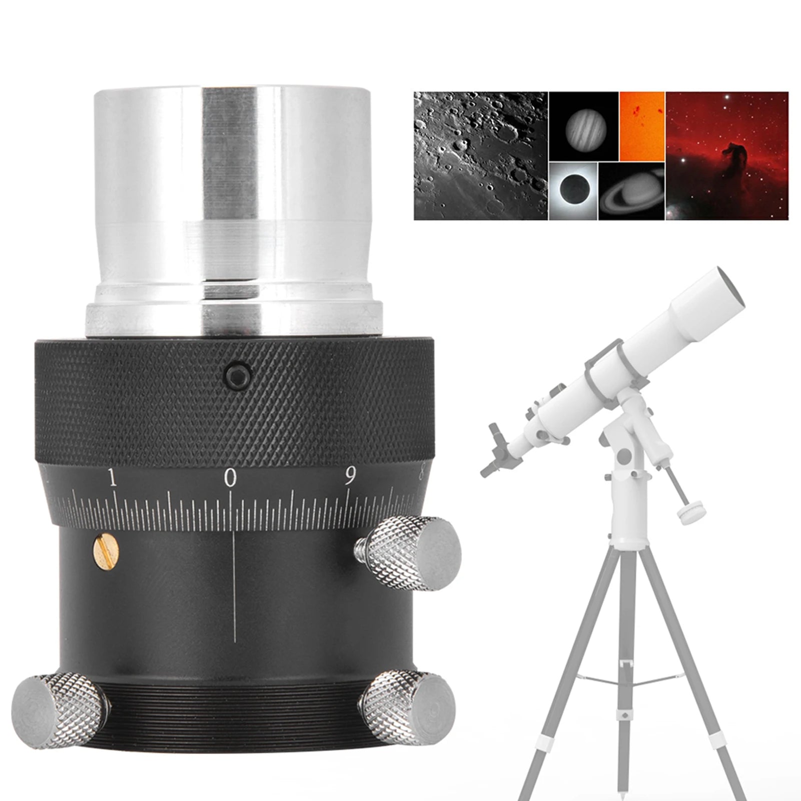 Focuser YZ-18839 Aluminium Alloy Focusing Stroke Helical Fine Tuning