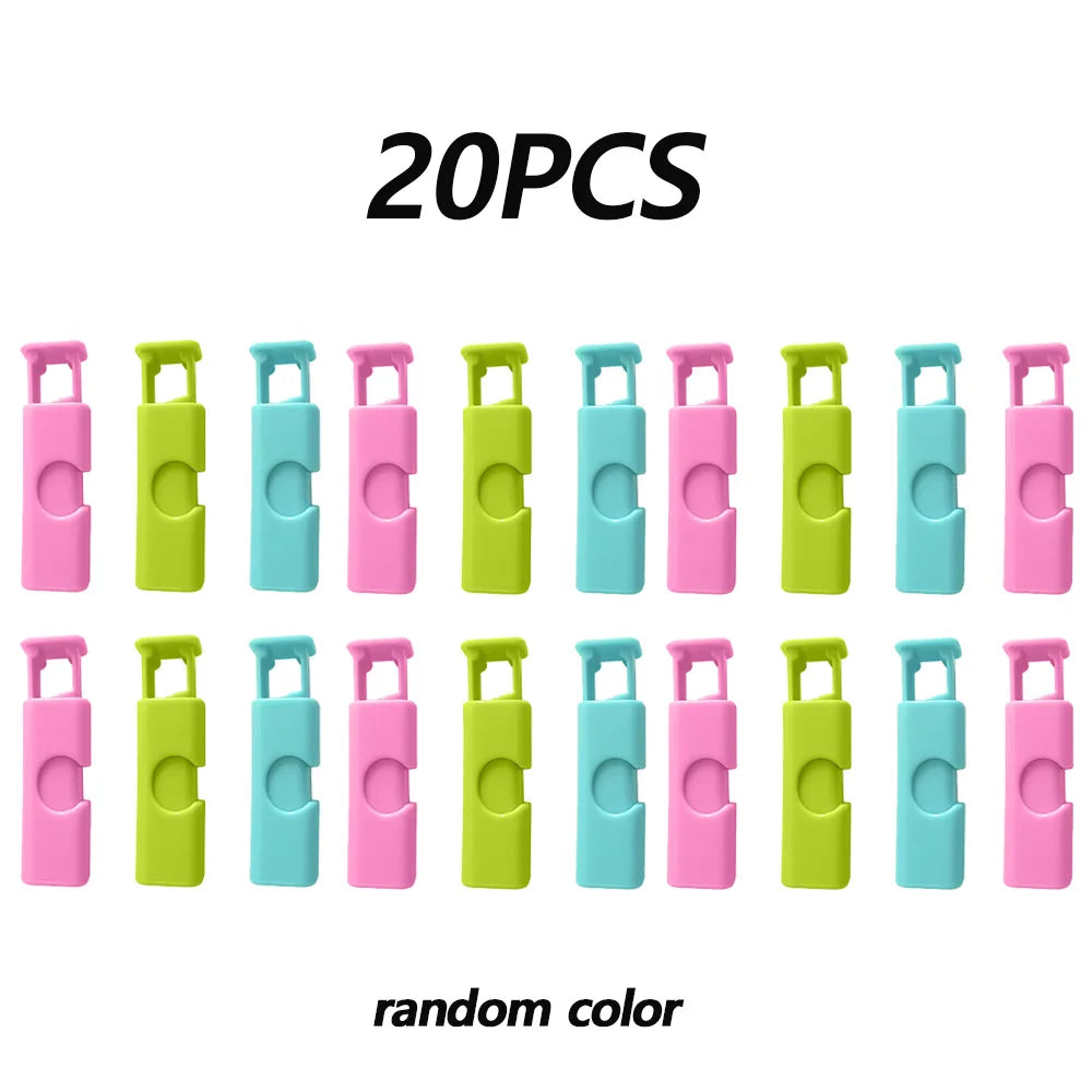 20/50pcs Food Sealing Clips, Snack Bag Clips, Moisture-proof Fresh-keeping Clips, Plastic Bag Sealing Clips Kitchen Storage Tool Zpaxo 20pcs random color