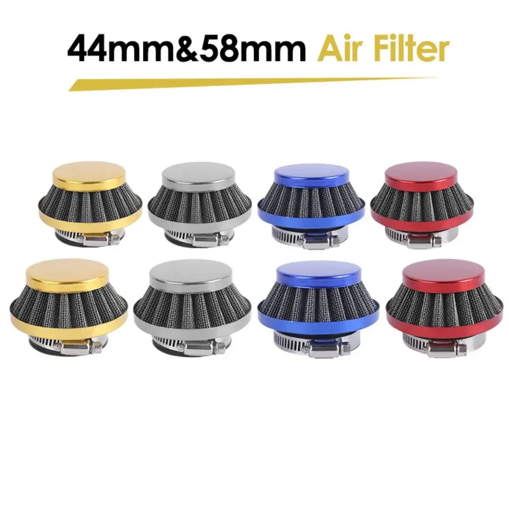 58mm Motorcycle Air Filter Modification Kit 44mm Air Filter Cleaner Intake Tube High Performance Air Filter Pocket Bike Zpaxo