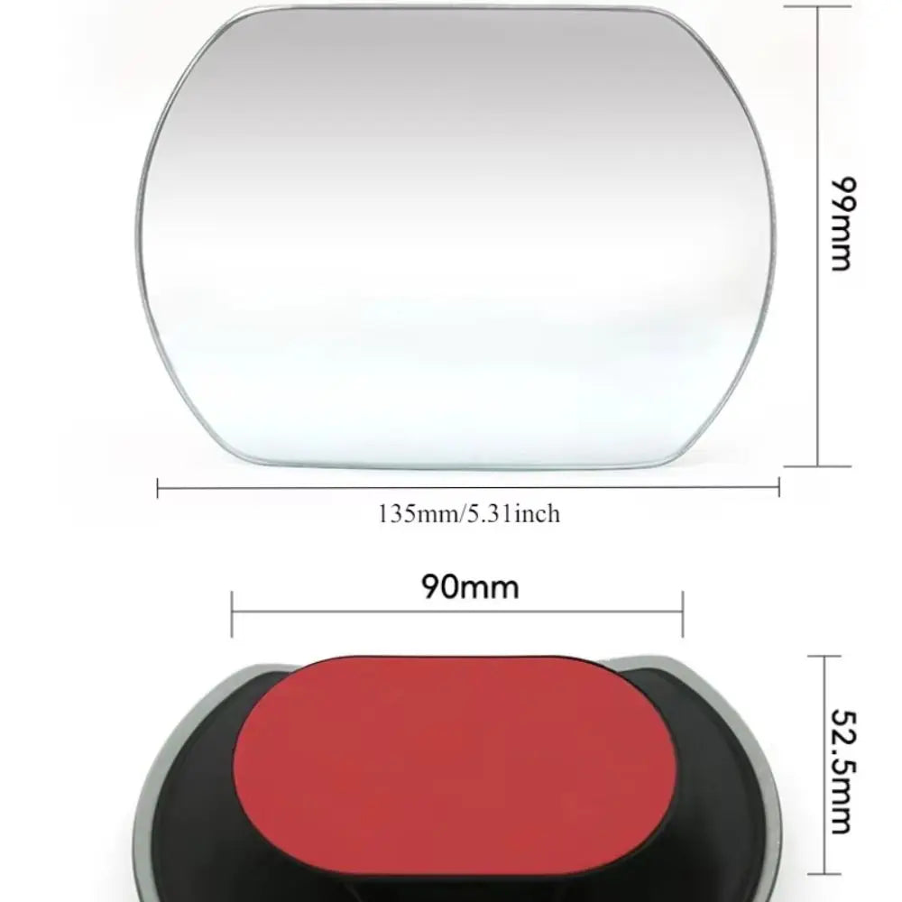 360 Rotatable Car Blind Spot Mirror HD Clear Wide Angle Convex Zpaxo