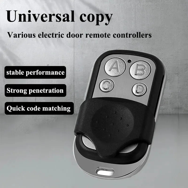 433MHz Remote Control 4CH Car Key Garage Door Gate Opener Duplicator Zpaxo